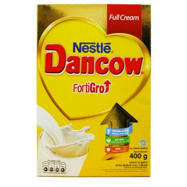 Susu bubuk dancow fortigro full cream 400 gram