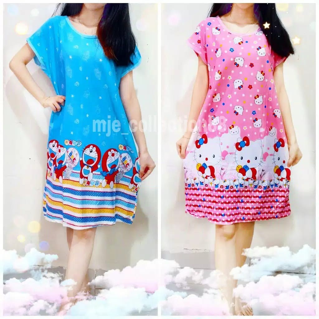 KUP - COD MURAH DASTER JUMBO WANITA DEWASA SPANDEK KOREA /BAJU TIDUR KAOS CEWEK