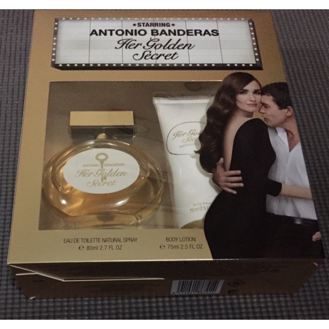 Antonio Banderas Her Golden Secret 1 Set of Eau de Toilette & Body Lotion