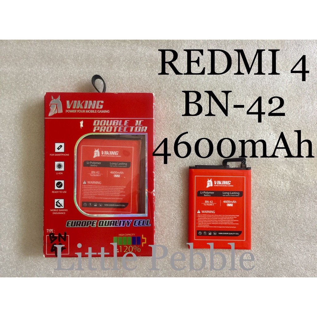 Baterai Double Power Viking 4600mAh BN42 Xiaomi Redmi 4 - Batre