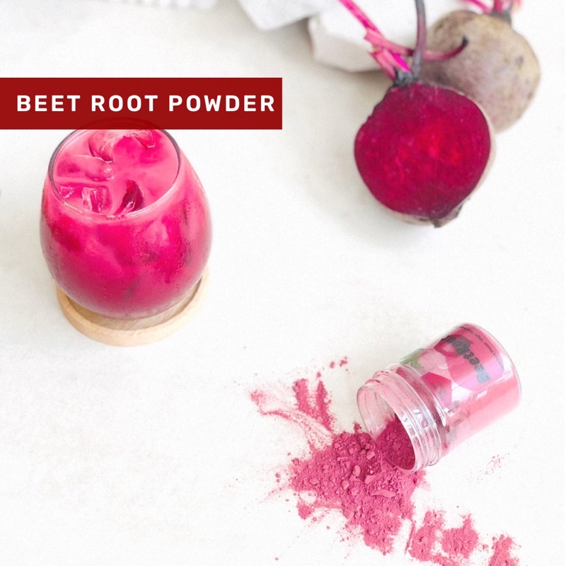 Organic&amp;Joy• Pure Beet Root Powder| Red Velvet (murni, tanpa gula,tanpa creamer,bubuk bit murni,MPASI)