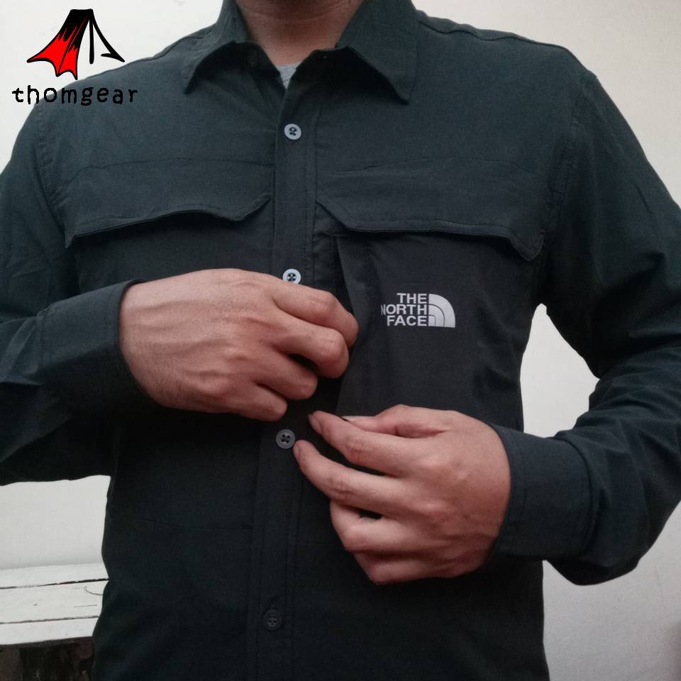 Thomgear Kemeja Tnf Outdoor Lapangan Tactical Material Despo Stretch Quick Dry Waterrepellant