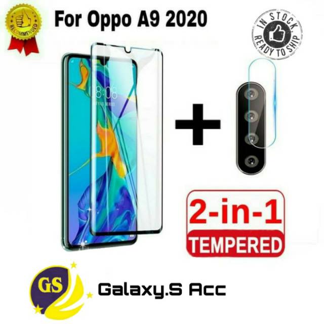 Tg Tempered Glass Oppo A9 2   020 / A5 2020 Full Cover + Anti