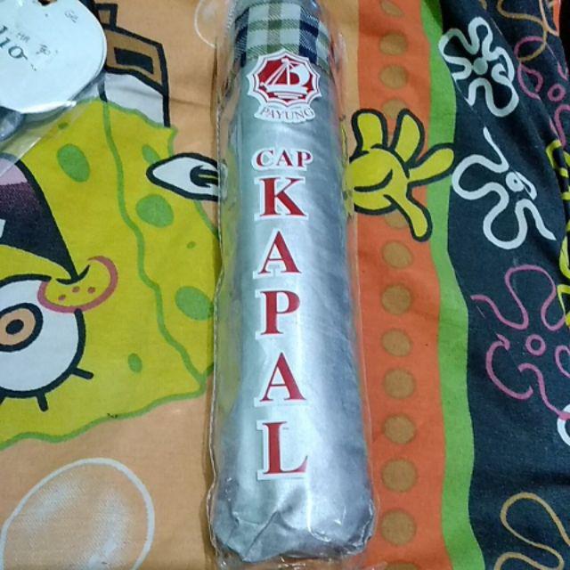 Chandrasurya Payung Lipat 3 Silver Motif Kotak Bagus Awet Murah Ekonomis Anti Panas Hujan Promosi