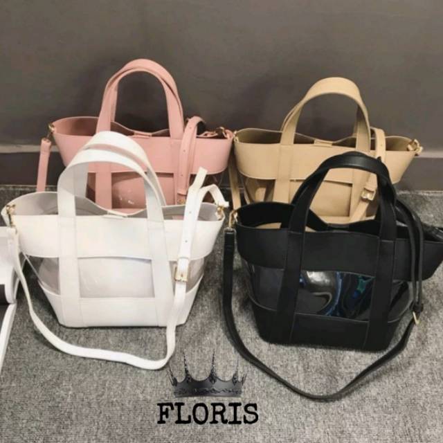 Fashion mika floris ember / handbag wanita