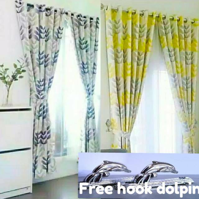 Gorden Blackout Motip Amanda ukuran 140x200 140x150