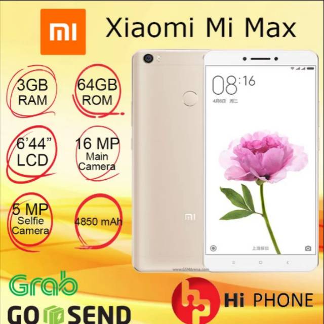 Xiaomi Mi Max - 64 GB Internal - 3 GB Ram - 4G LTE