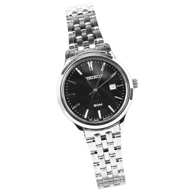 Seiko Ladies SUR649P1 Quartz Black Dial - Jam Tangan Wanita SUR649