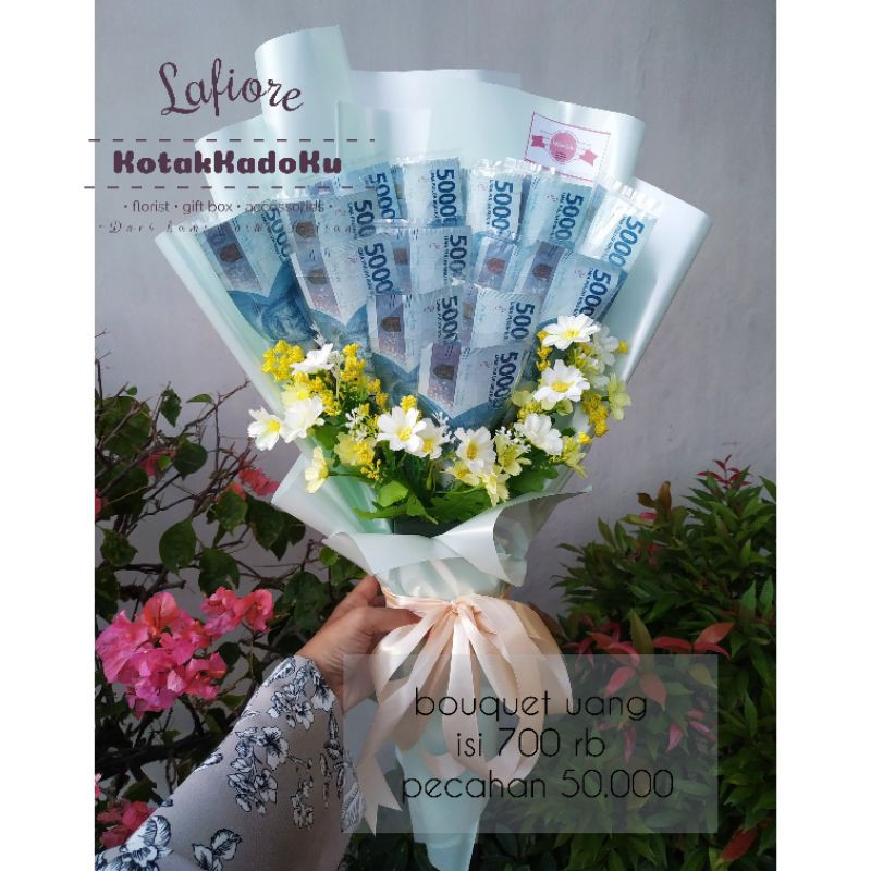 Buket uang pecahan 50.000 | bouquet money