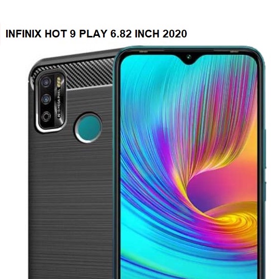 CASE SLIM FIT CARBON IPAKY INFINIX HOT 9 PLAY SOFTCASE - FA