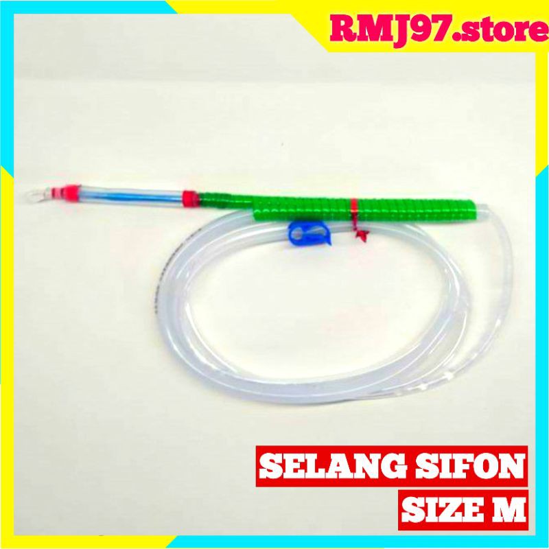 Selang Sipon Size M Pembersih Kotoran Didasar Aquarium/Soliter/Toples/Botol