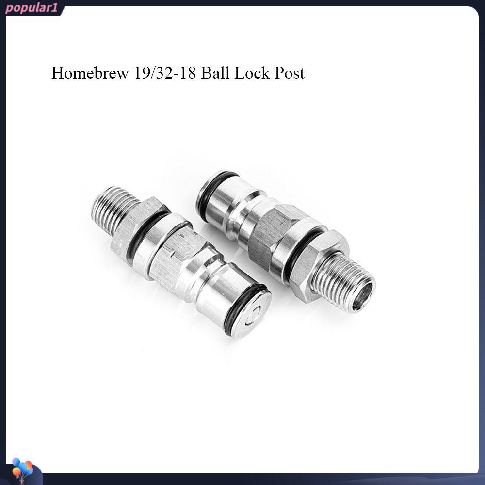 19 / 32-18 Ball Lock Post Bahan Stainless Steel Ukuran 1 / 4 Inch Untuk Bir Homebrew