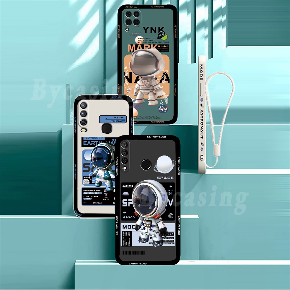 Casing Softcase OPPO A16K A16 A55 A95 A15 A54 A53 A74 A12 A5S A7 A3S A31 A52 A94 A93 A37 F9 A1K Reno 7 6 5F 4F Motif Astronot