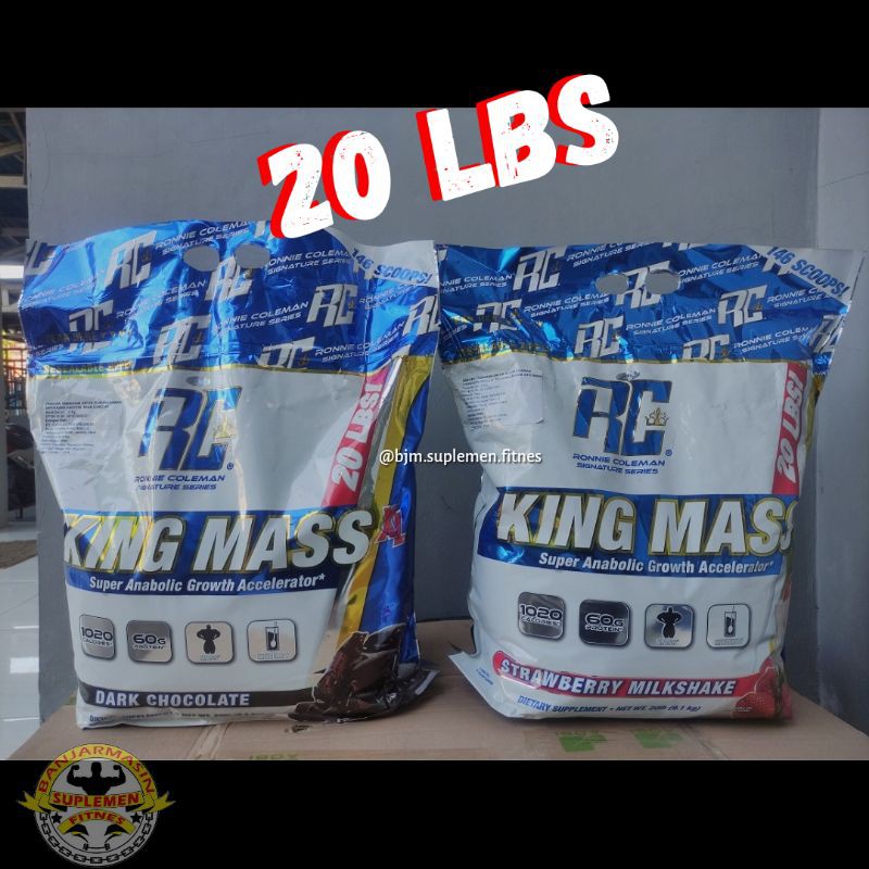 KING MASS 20 LBS LB RONNIE COLEMAN RC GAINER XL KINGMASS 20LB (Untuk Rasa silahkan Chat Admin)