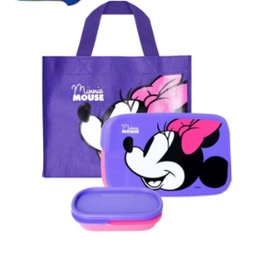 ✤ tupperware mickey mouse lunch set kotak bekal anak Minnie mouse lunch ☜