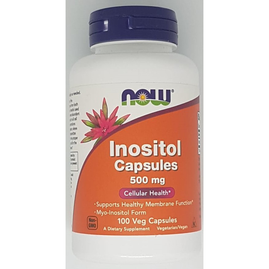 Now Inositol 500mg 100 Cap Kesehatan Sel, Anti Depresi, Kanker ORI USA Now Foods Inositol