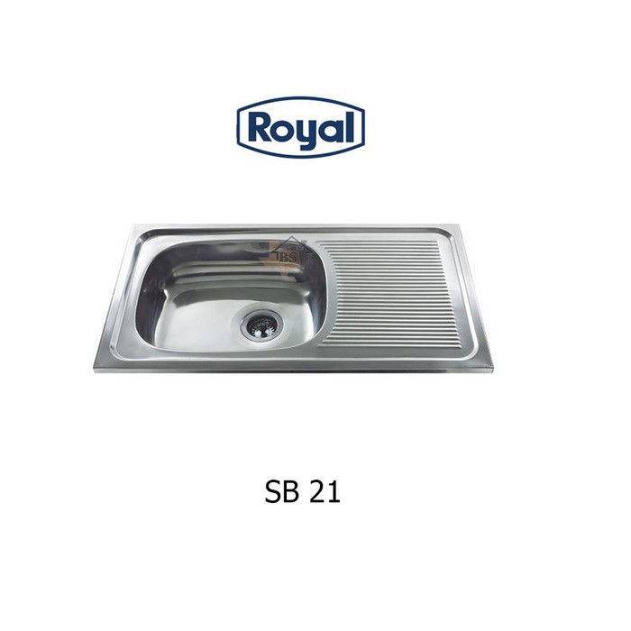 BAK CUCI PIRING KITCHEN SINK ROYAL SB21 STAINLES 89x49x14,5 cm SB 21