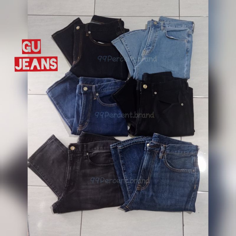 Celana Jeans Pria GU by Uniqlo Slim Fit