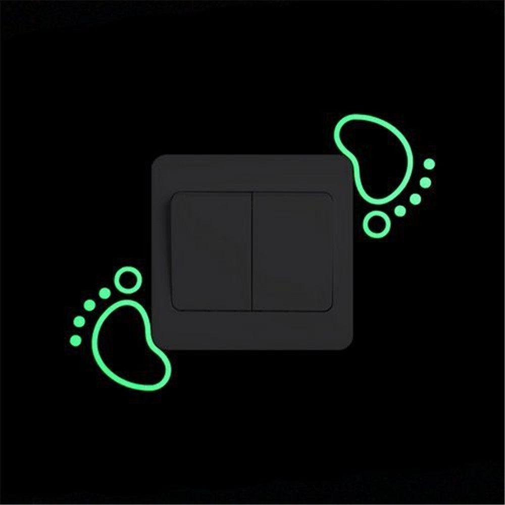 Populer Saklar Bercahaya Stiker Dekorasi Rumah Untuk Kamar Tidur Perekat Diri Pasangan Pasangan Pasangan Babi Tokek Glow In The Dark