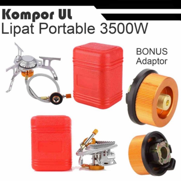

Unik Kompor Lipat UL Ultralight Kompor Mini Outdoor Camping Adaptor Gas Limited