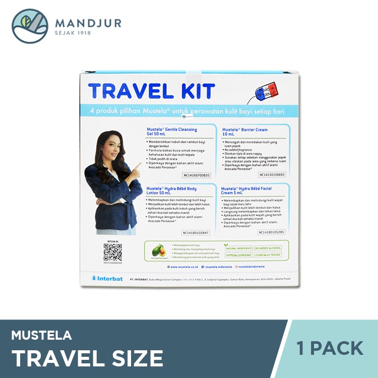 Mustela Travel Kit Isi 4 - Paket Newborn Starter Kit-1