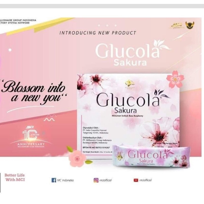 Glucola Sakura, Minuman Serbuk Rasa Raspberry MCI