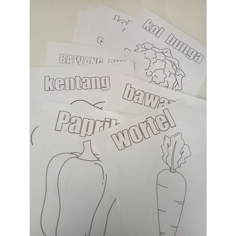 

|ISI 17 LEMBAR| Sayur Dan Nama Sayur B.INGGRIS dan B,INDONESIA