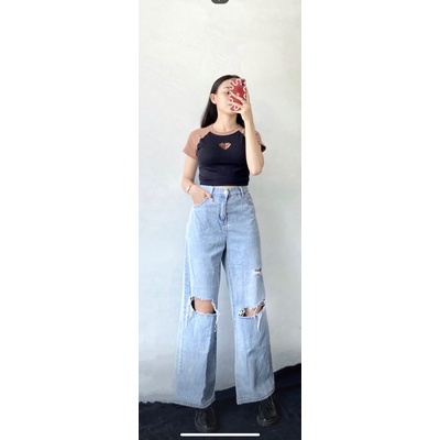 BEFAST - ZGW crop Top VIA / Crop Top Forever Love RIB (LD 88, P 40) / Atasan Wanita / Pakaian Kekiniaan Remaja Wanita / Tshirt Lengan Pendek / Crop Top Trendy / Terlaris / Outfit Viral 2022 / Keluaran Terbaru