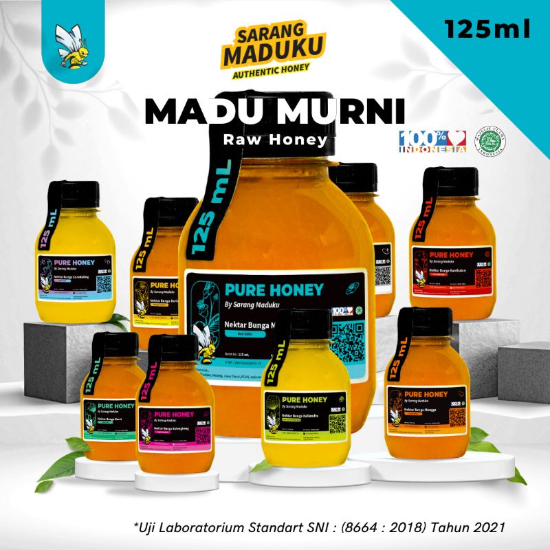

Little Ummah Honey - Madu Murni Raw Honey 125ml Madu Lambung GERD Magh Asma Gemuk Badan Batuk Pilek