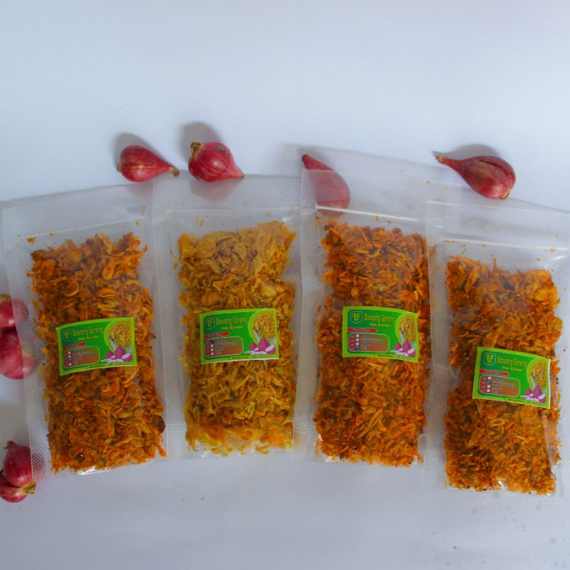 

BAWANG GORENG CRISPY 100% TANPA TEPUNG (POUCH 70gr) BAWANG MERAH ASLI BREBES SUPER RENYAH