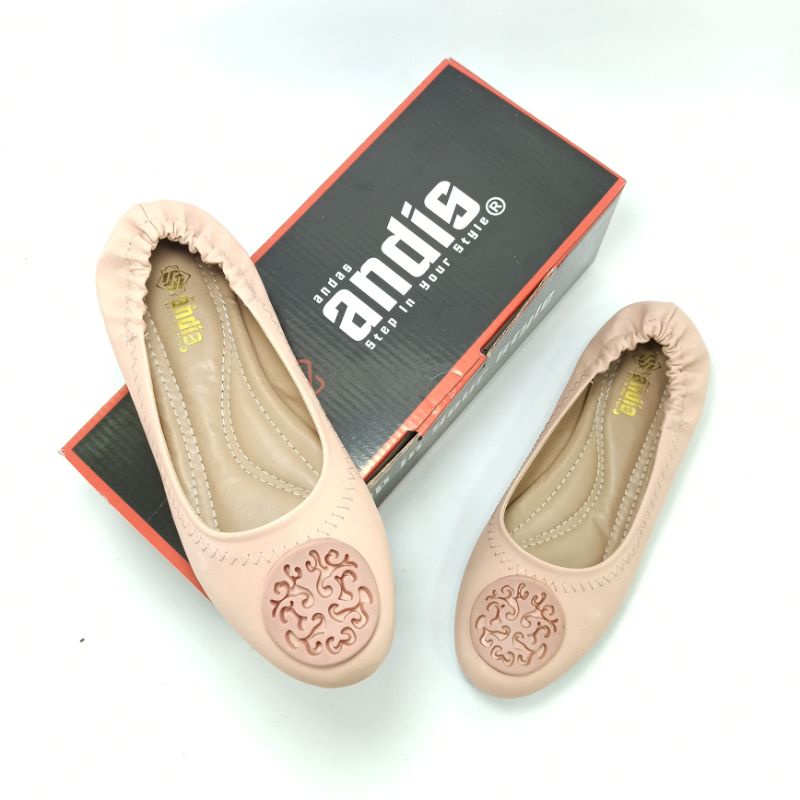 Sepatu Flat Shoes Wanita Ballerina Andis AN30