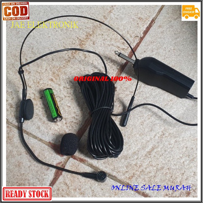 G519 MIC HEADSET ORIGINAL G519 MIK BANDO Microphone audio kabel mikropon cable Condenser peka sensitif Electret mikrofon vokal vocal audio sound sistem suara PROFESIONAL UNIVERSAL PANJANG G519  Bisa dipakai kesemua ke alat audio  Menggunakan baterai AA