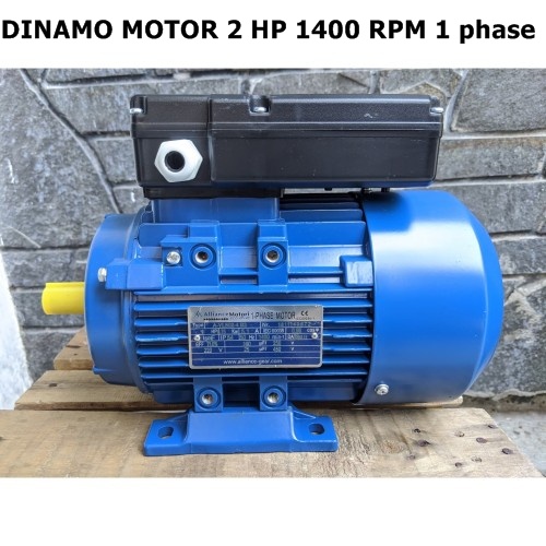 DINAMO MOTOR 2 HP 1400 RPM 1 PHASE MURAH