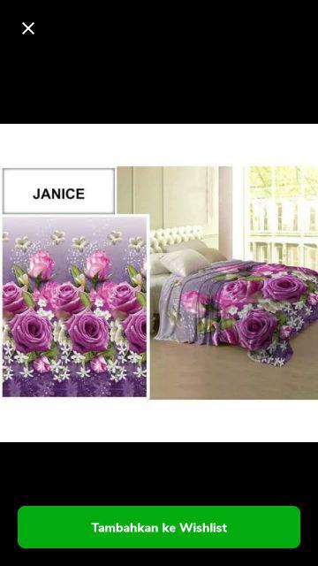 Selimut Lady Rose 160 160x200 Janice