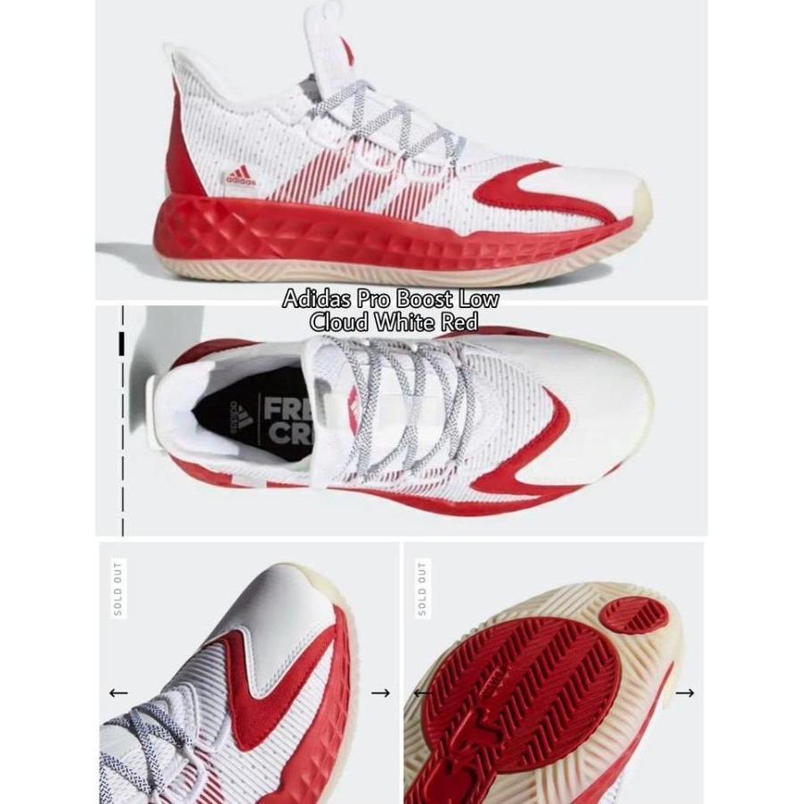 (bigsale) sepatu basket adidas pro boost low original - fx9235