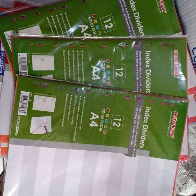 

Devider (Pembatas dokumen file)databank ukuran A4