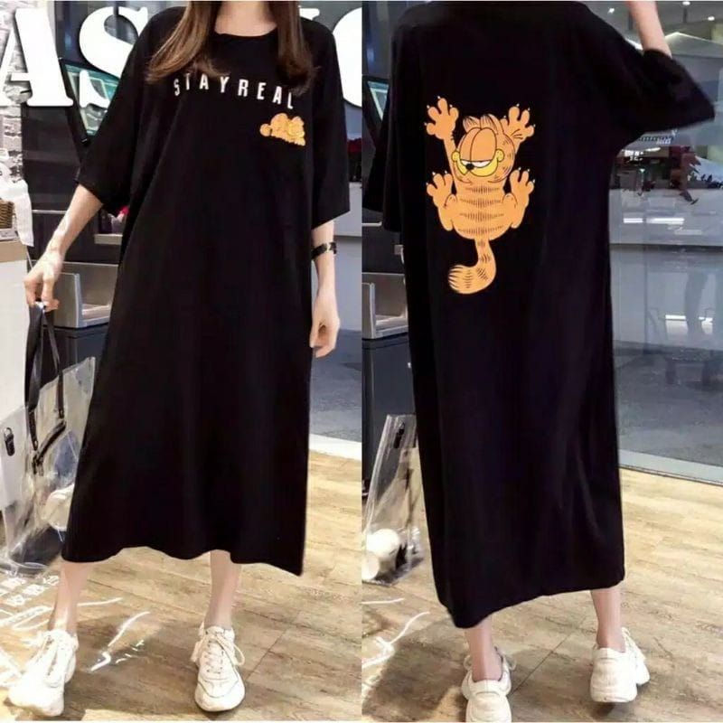 Medan Termurah Tunik dress panjang 90cm LD max 115 Tunik real cute spandek