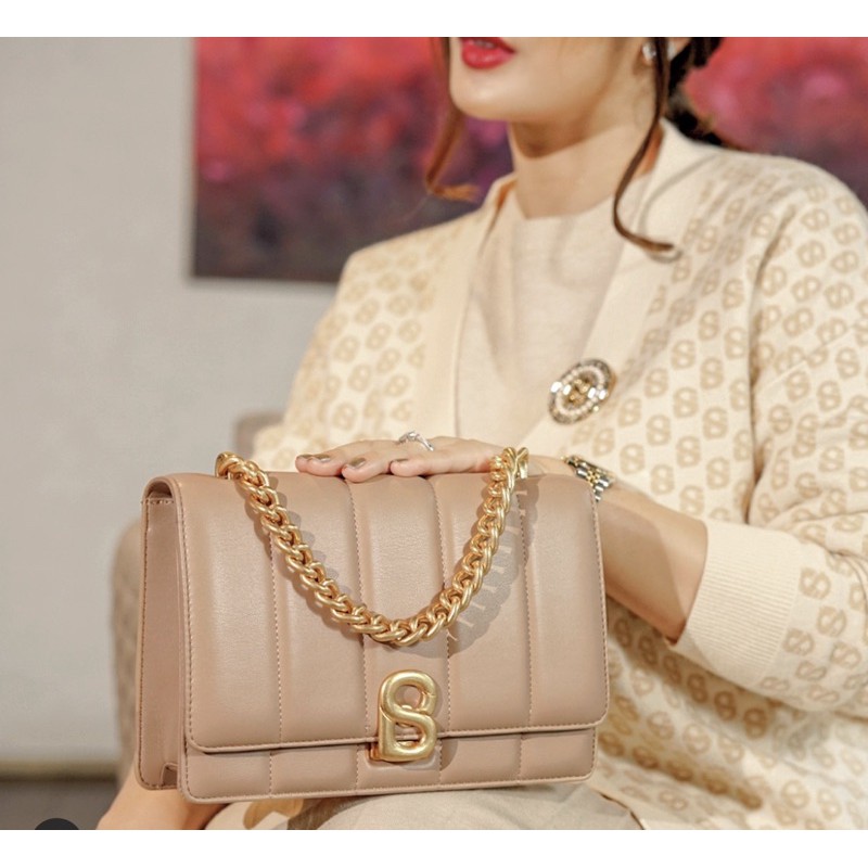 buttonscarves nora bag tan  (NEW) (READY)