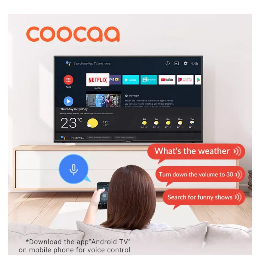 COOCAA 50S6G PRO - TV 50 inch Smart TV Android 11.Digital TV - 4K UHD