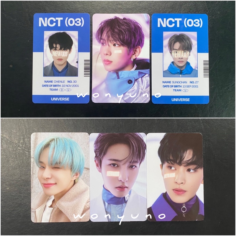 shotaro concept id card + photocard pc set nct universe md