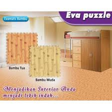 Evamat motif Bambu Muda / Alas lantai puzzle Motif Bambu Muda / Evamat