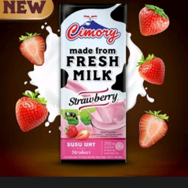 susu Cimory strawberry uht 250 ml