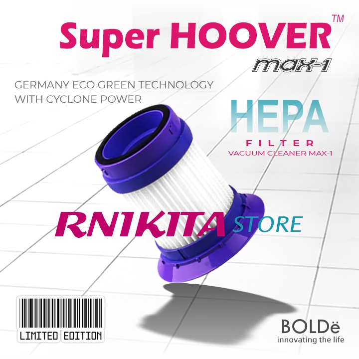 FILTER HEPA BOLDe SUPER HOOVER MAX ONE - Sparepart Vacum Cleaner