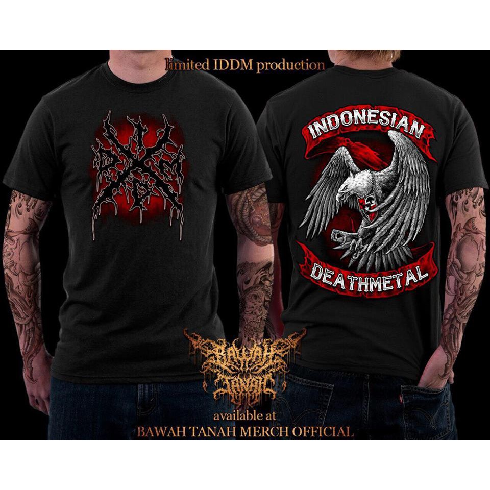 KAOS IDDM LOGO GARUDA BLACK KAOS METAL KAOS BAND KAOS MUSIK KAOS DISTRO