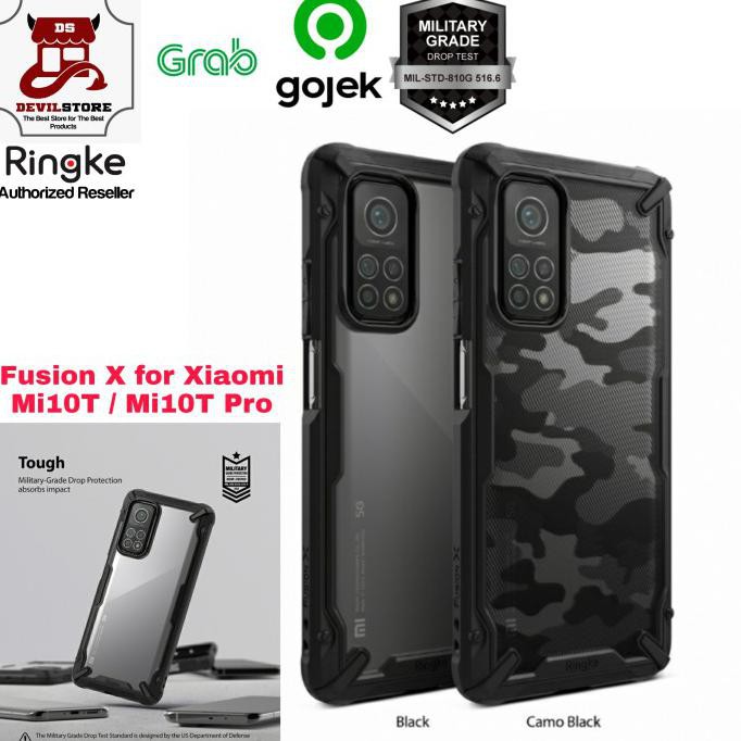 Ringke Fusion X Case Xiaomi Mi10T / Mi10T Pro Casing Mi 10T / 10T Pro - Hitam PROMO