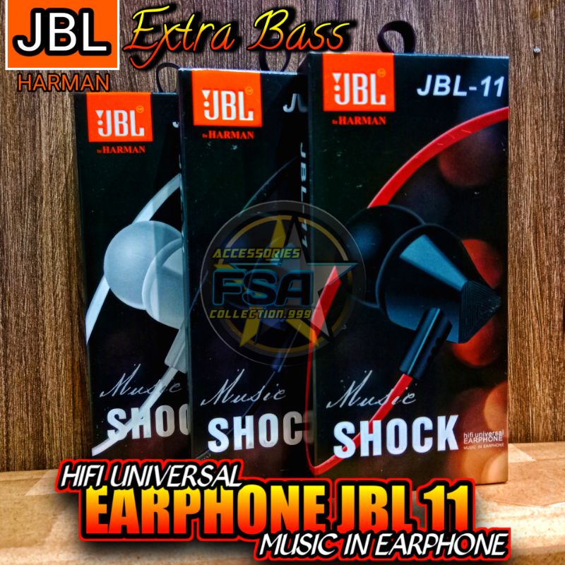 Headset jbl 11 original 100% super Bass hi-fi universal earphone pure bass