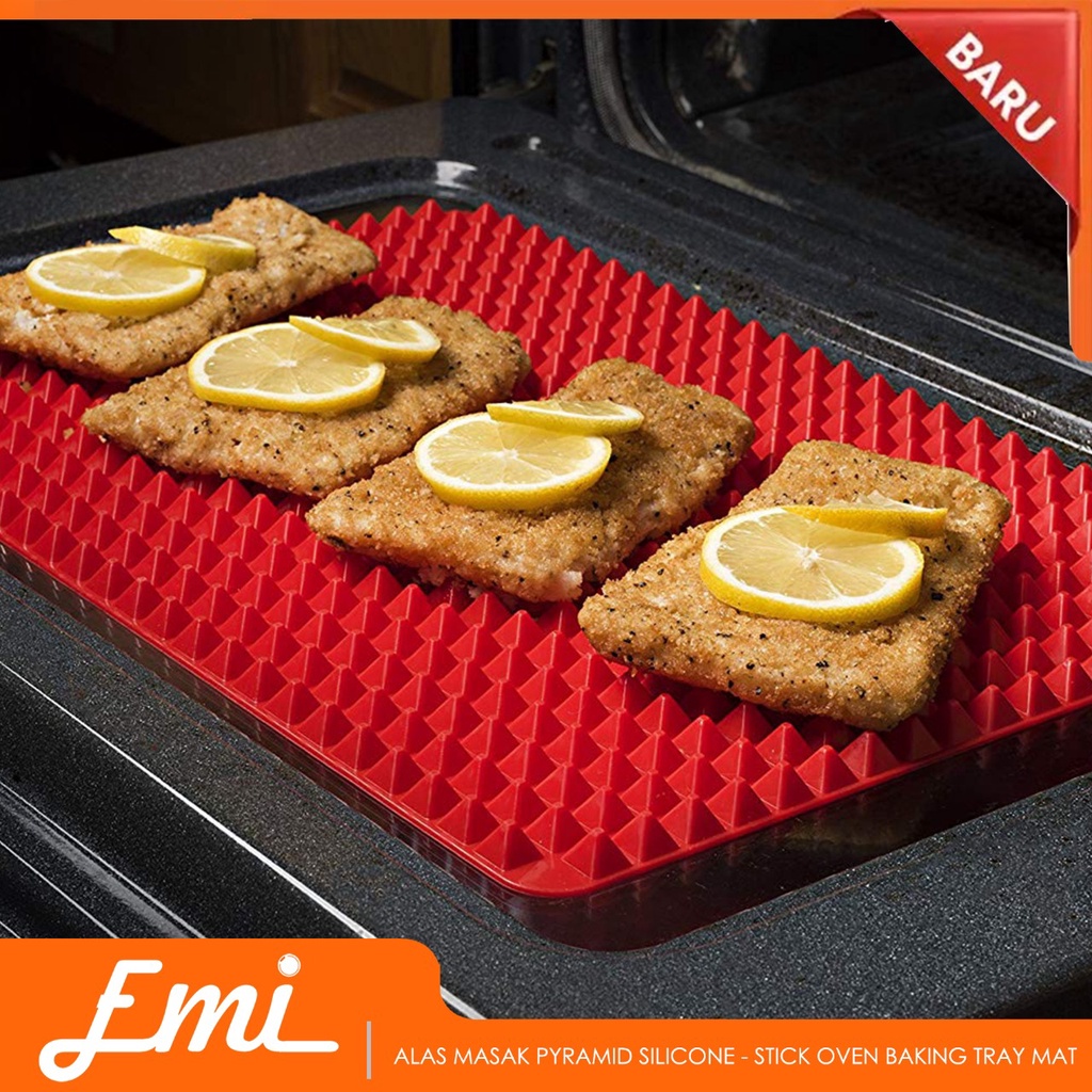 Alas Masak Pyramid Silicone Non-stick Oven Baking Tray Mat