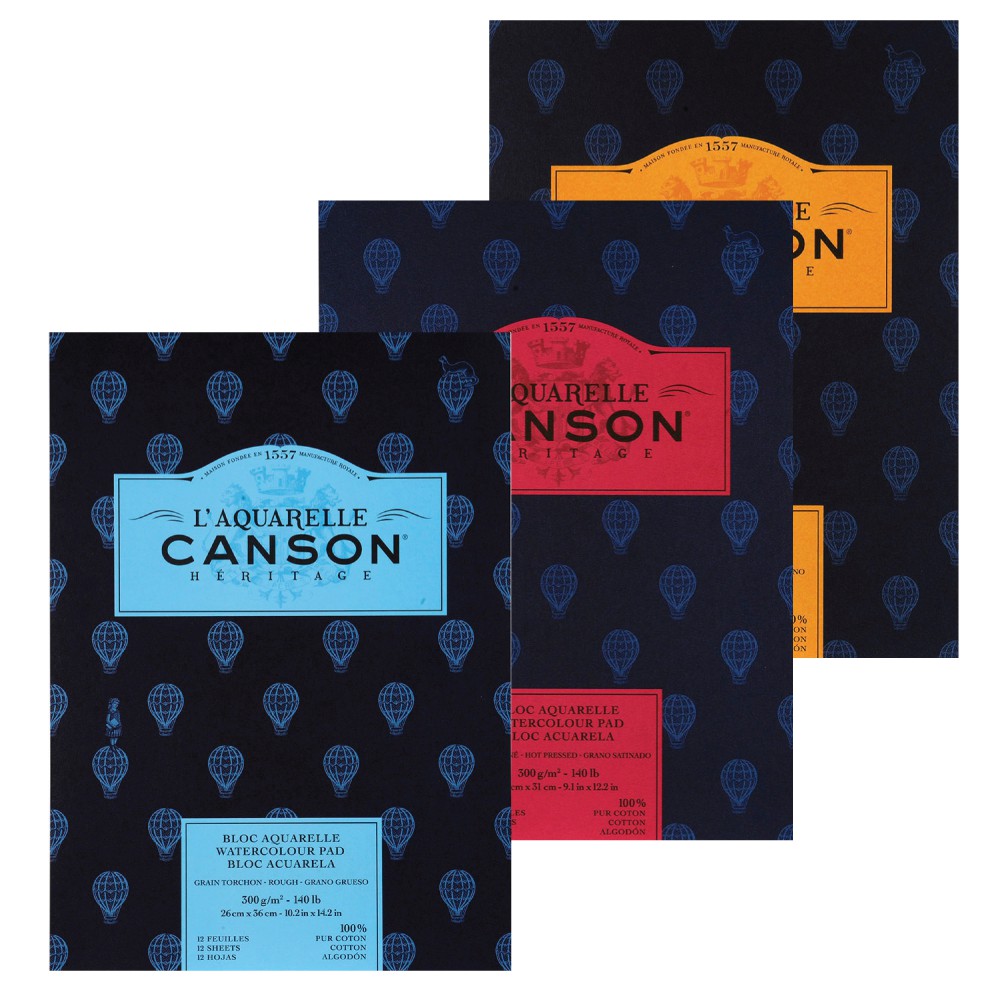 Canson Heritage Watercolour Paper Pad 300gsm