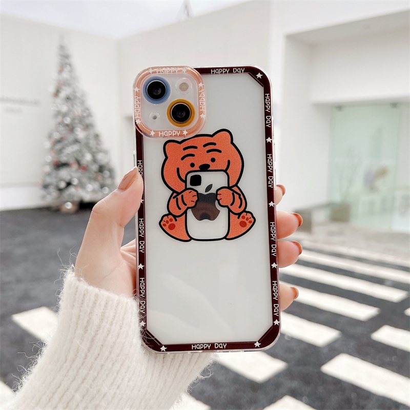 Casing Iphone 13 12 11pro Max X Xs Xr Xsmax 7 8plus Motif Mata Harimau