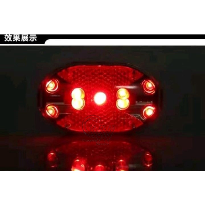 Cheaper-Lampu Sepeda Depan atau Belakang 9 led Bicycle Bicycle Light Waterproof 9 LED Bike Bicycle Safety Front Tail Light Lamp Back Rear Flashlight